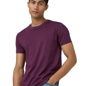 xyxx men's pace regular fit crew neck 100% combed cotton half sleeve t shirt