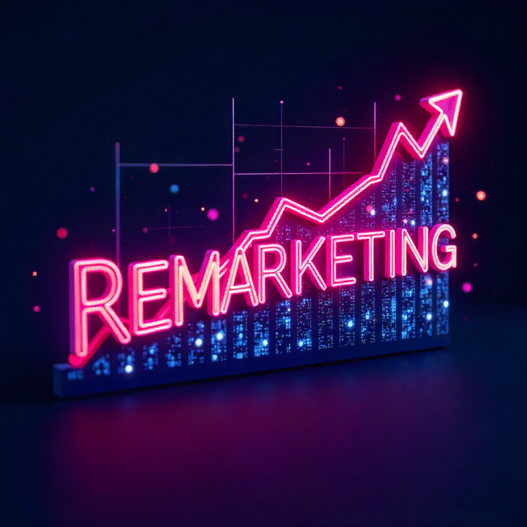 freepik eyecatching remarketing lettering with neonlike ma 77774